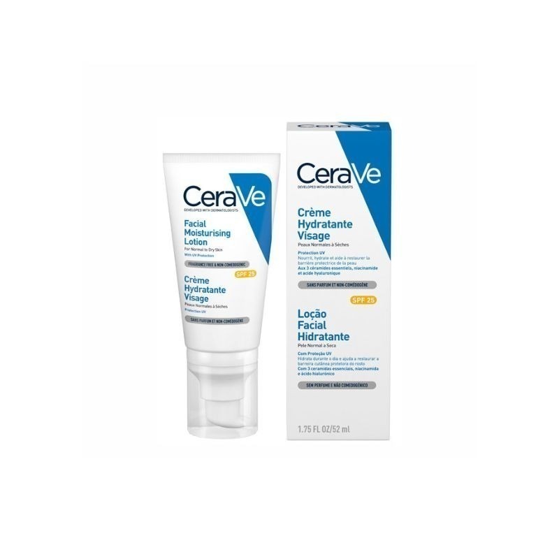 CeraVe Loção Facial Hidratante e Protetora SPF25 52ml