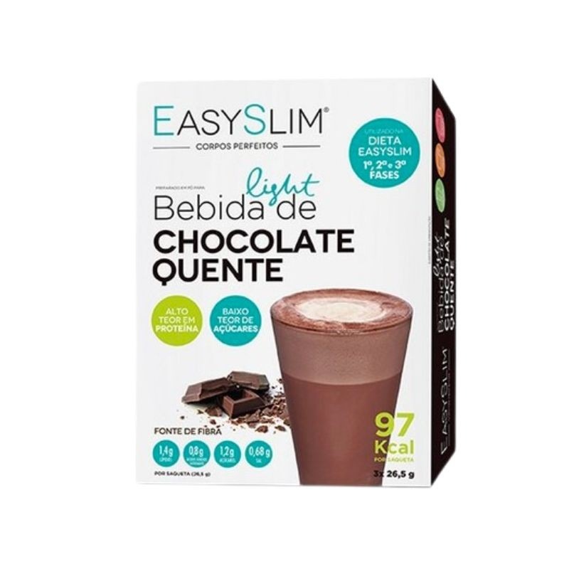 EasySlim Bebida Light Chocolate Quente 3x26,5g EasySlim Bebida Light Chocolate Quente 3x26,5g
