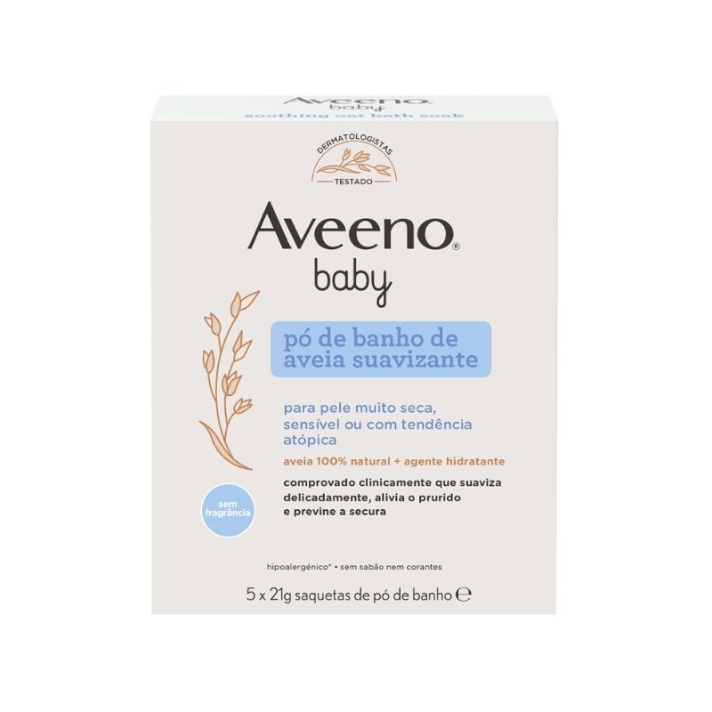 Aveeno Baby Pó de Banho de Aveia Suavizante 5x21g Aveeno Baby Pó de Banho de Aveia Suavizante 5x21g