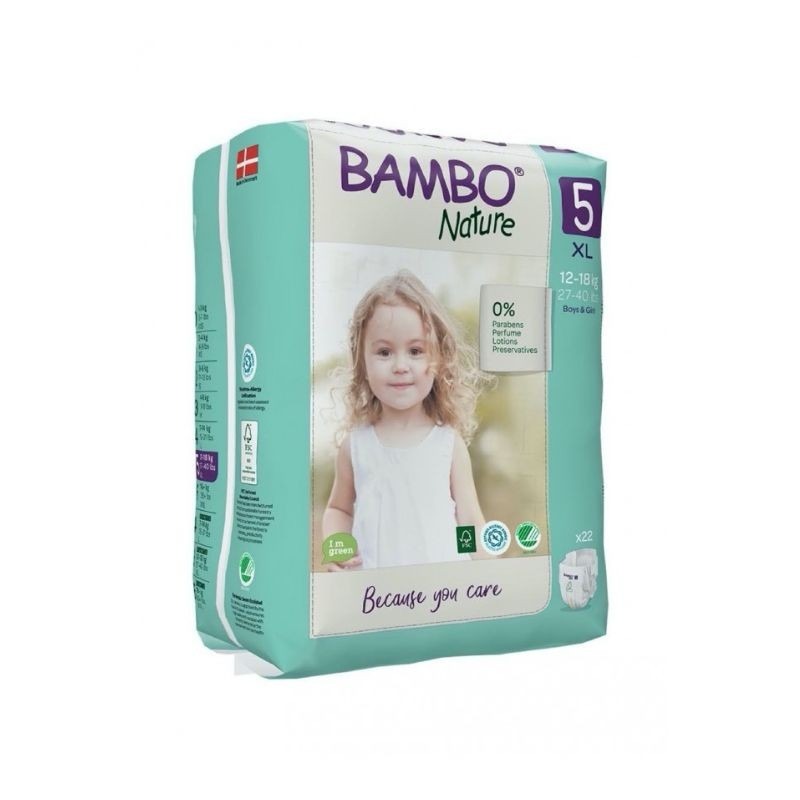 Bambo Nature Fraldas 5 XL 12-18kg 22 Fraldas