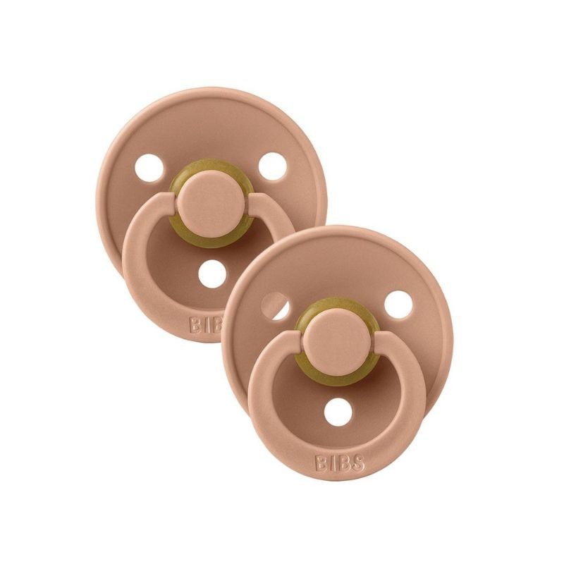 Bibs Colour 2 Chupetas Peach/Peach 0-6 meses