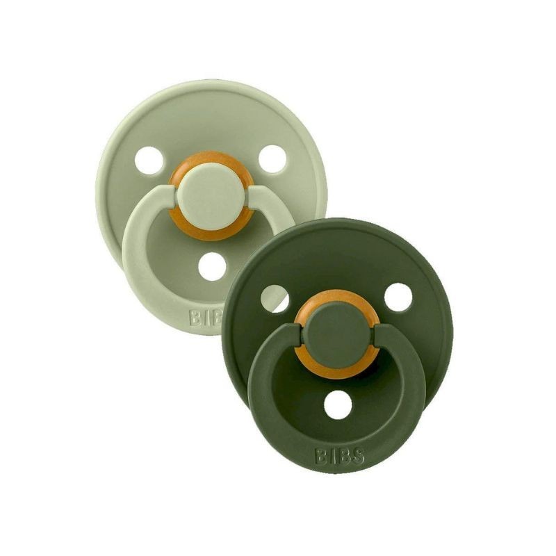 Bibs Colour 2 Chupetas Sage/Hunter Green 6-18 meses