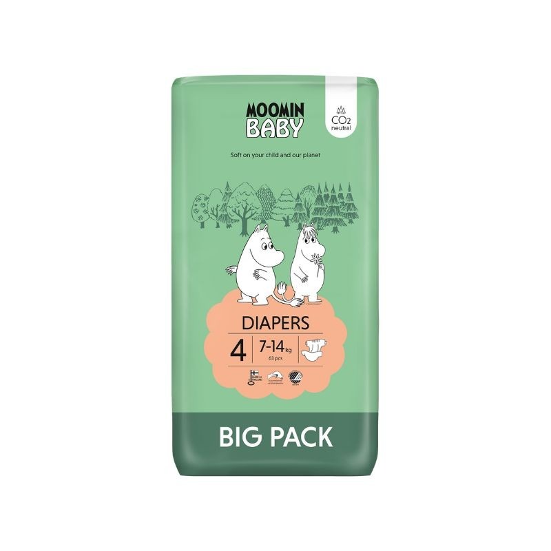 Moomin Baby Fralda T4 7-14Kg X63