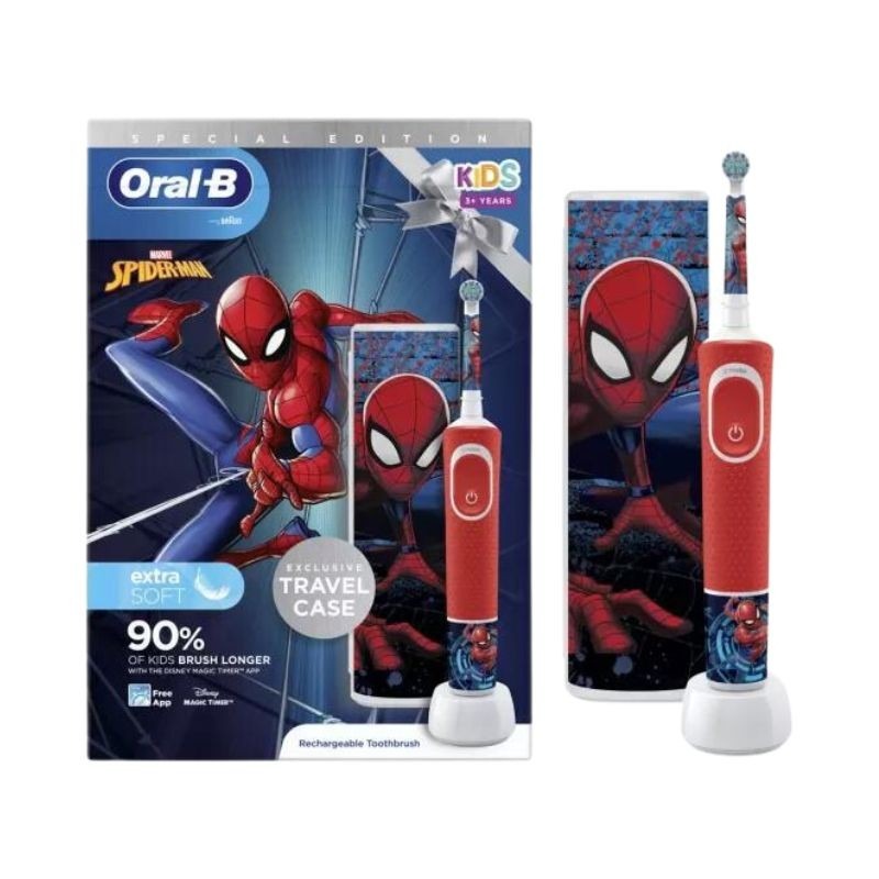 Oral-B Kids Escova de Dentes Elétrica Spider-Man + Caixa Oral-B Kids Escova de Dentes Elétrica Spider-Man + Caixa