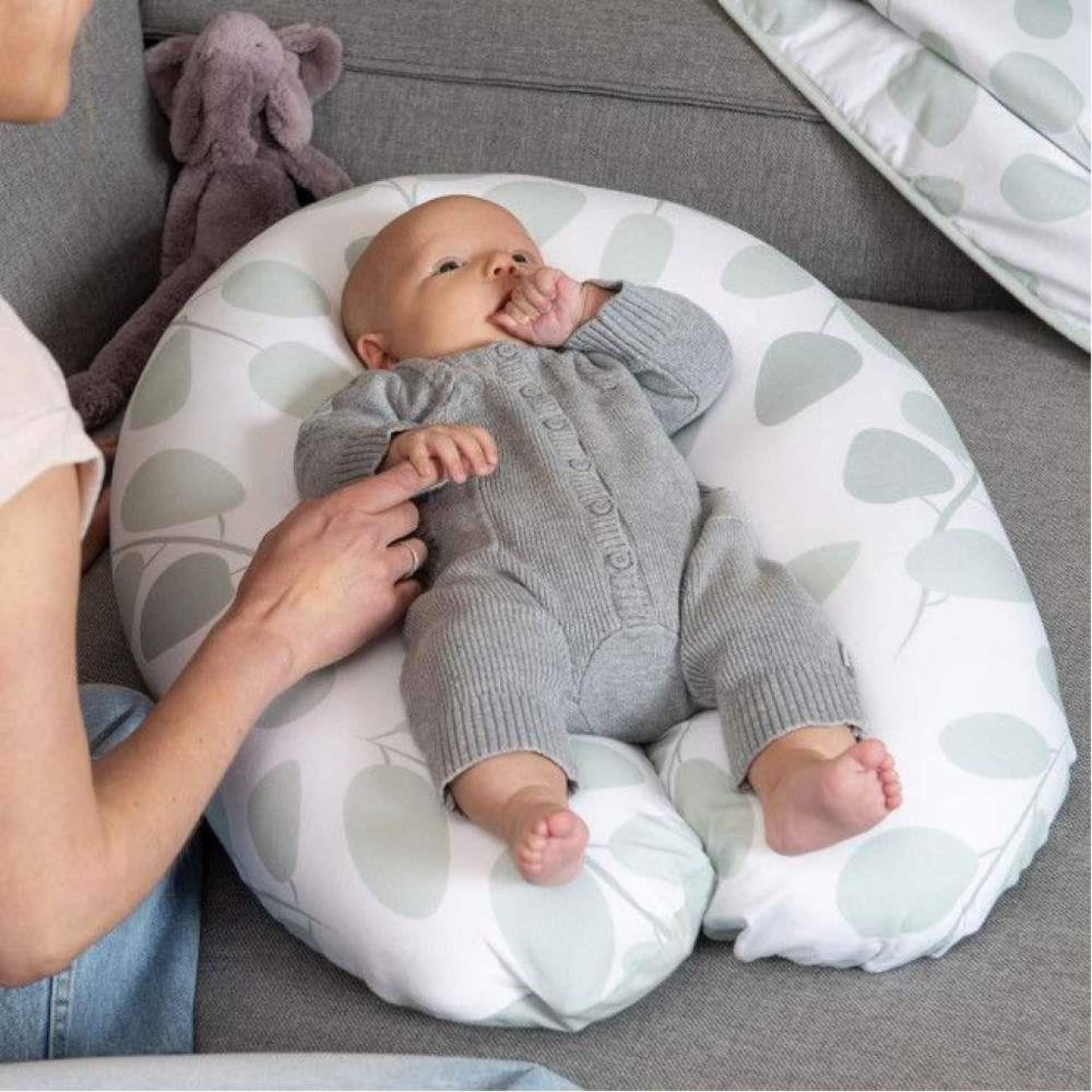 Doomoo Budy Folhas Verde Agua