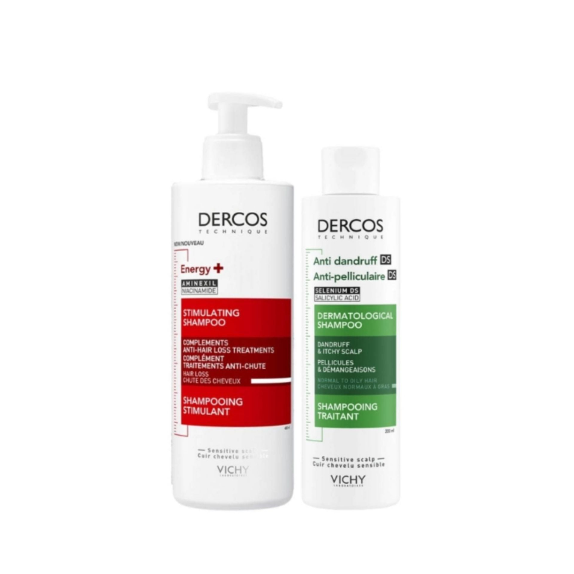 Dercos Duplo Shampoo Caspa + Queda