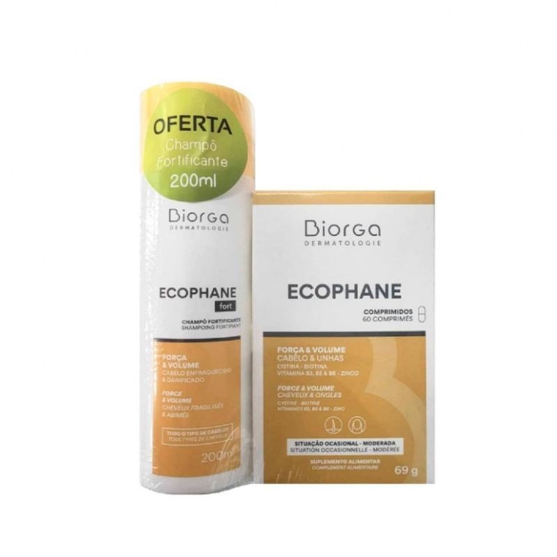 Ecophane Cabelos e Unhas 60 Comprimidos + Oferta Shampoo Fortificante 200ml