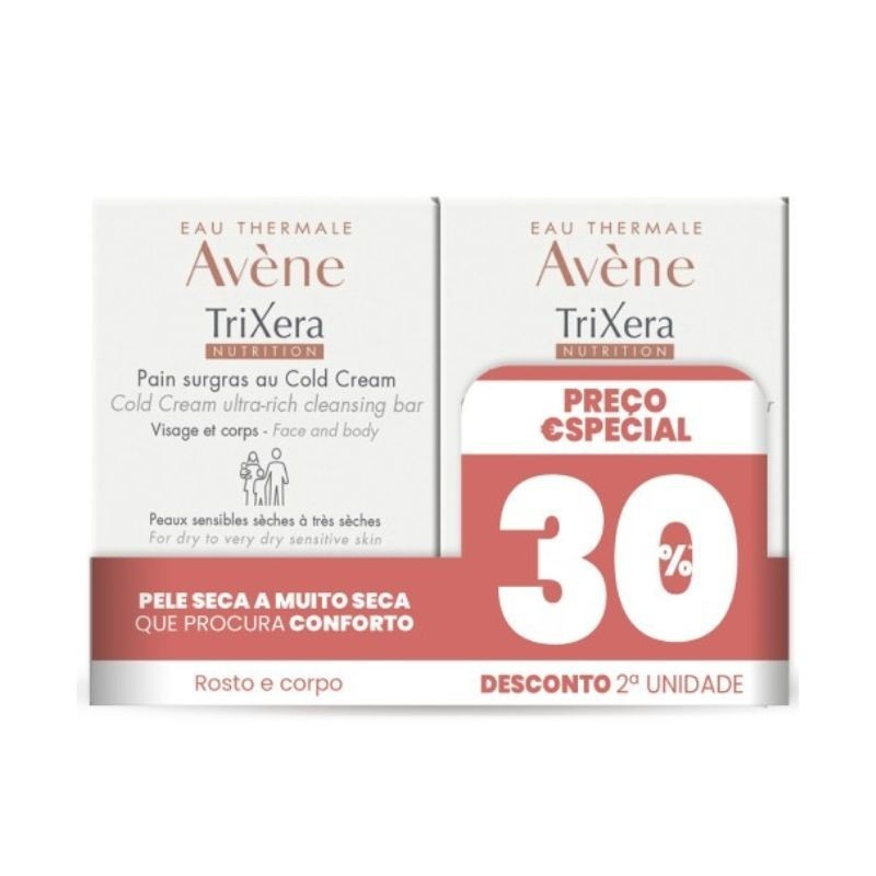 Avène TriXera Nutrition Pain Sabonete 2x100g