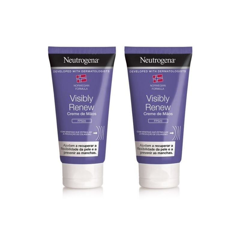Neutrogena Visibly Renew Creme de Mãos Elasticidade Intensa SPF20 2x75ml
