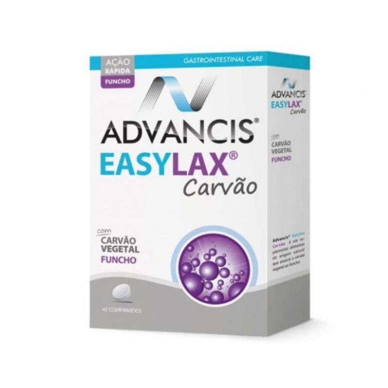 Advancis Easylax Charcoal Carvão 45 unidades