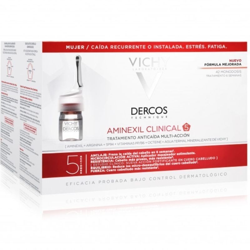 Vichy Dercos Aminexil Intensivo 5 Anti-Queda Woman 42 Monodoses