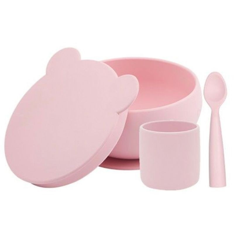 Minikoioi Conjunto de Alimentação BLW Set I Rosa