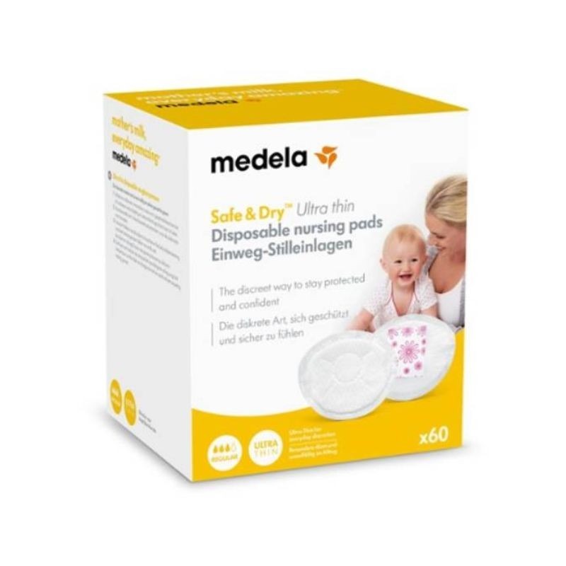 Medela Safe and Dry Ultra Thin Protetores de Seio Descartáveis 60 unidades