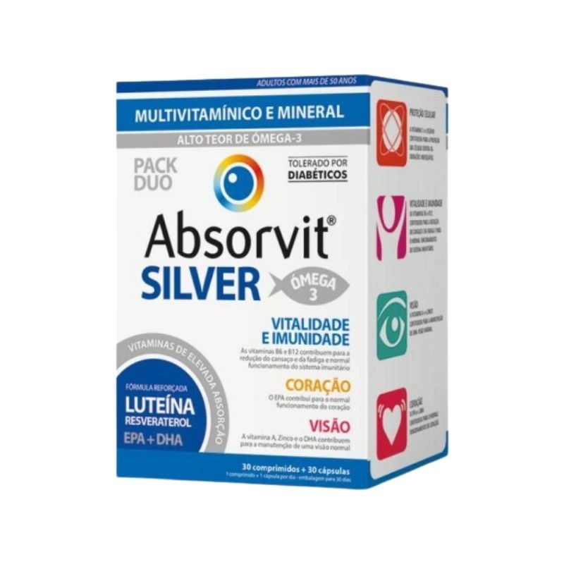 Absorvit Silver 30 comprimidos + 30 cápsulas