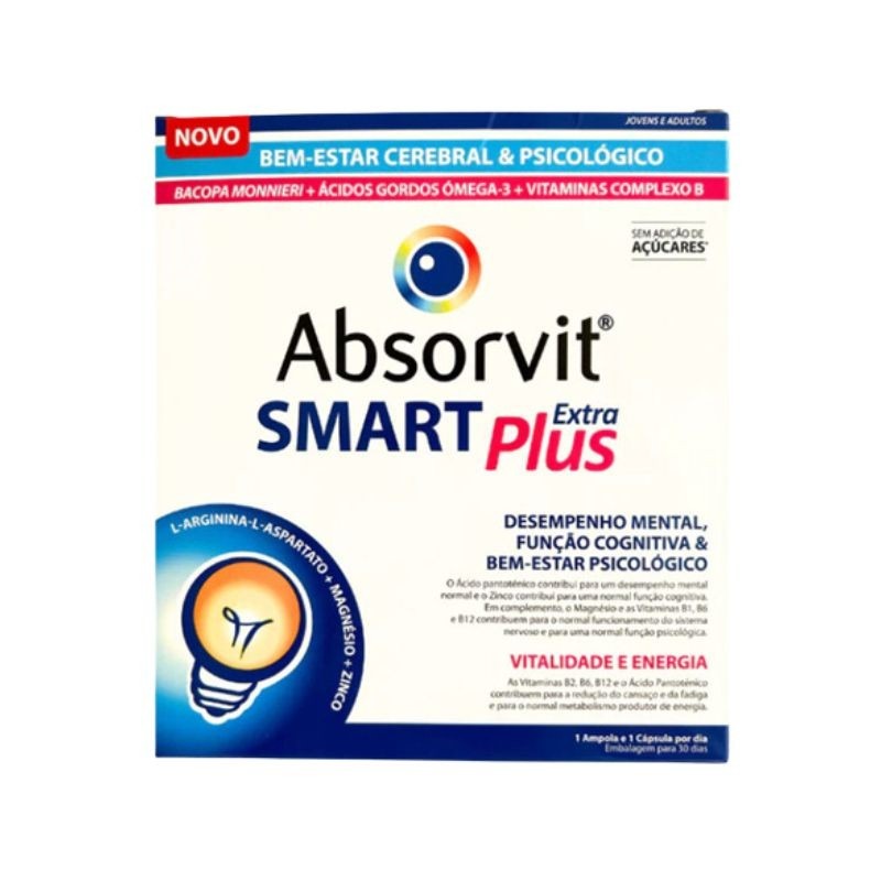 Absorvit Smart Exta Plus 30 cápsulas + 30 ampolas