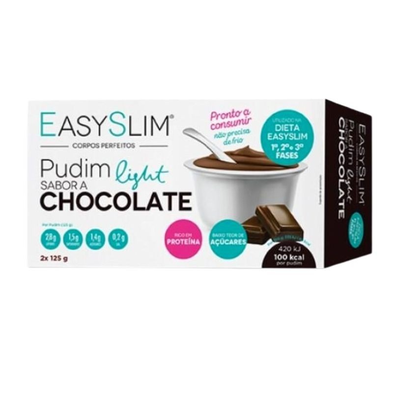 EasySlim Pudim Light Chocolate 2x125g