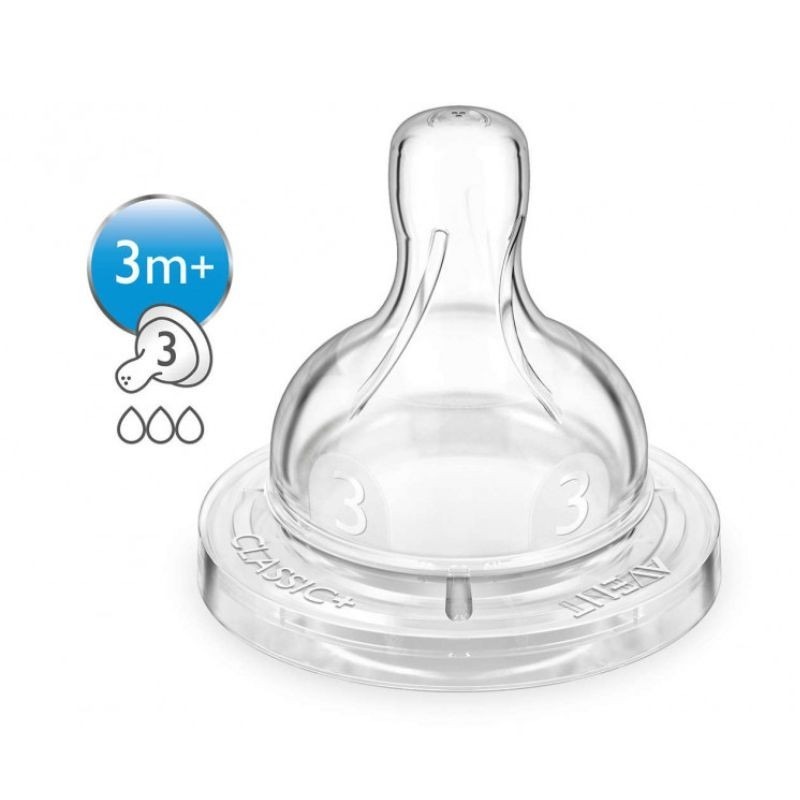 Philips Avent Tetinas Classic+ Fluxo Médio 3+