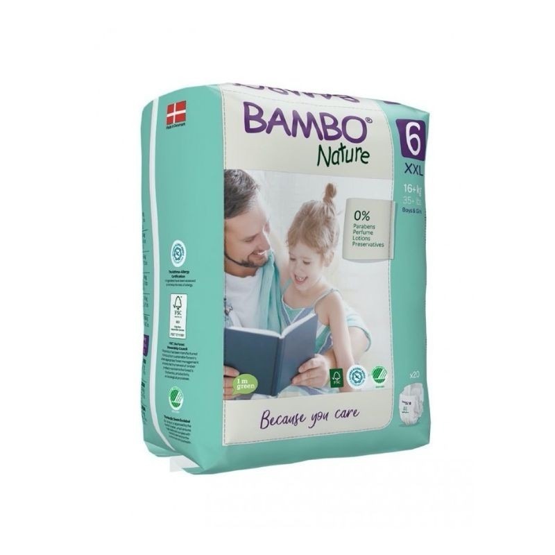 Bambo Nature Fraldas 6 XXL 16kg+ 20 Fraldas