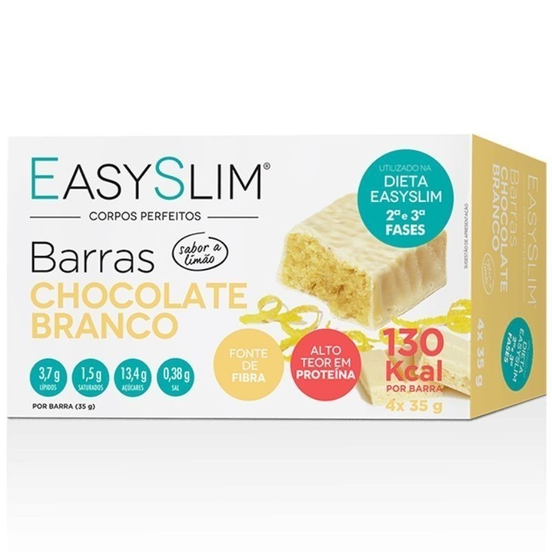 Easyslim Barras Choc Branco 4x35g Easyslim Barras Choc Branco 4x35g
