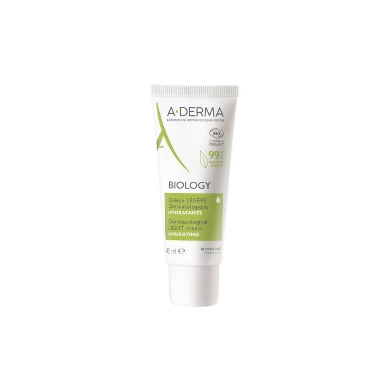 A-derma Biology Creme Ligeiro Hidratante Dermatológico 40ml