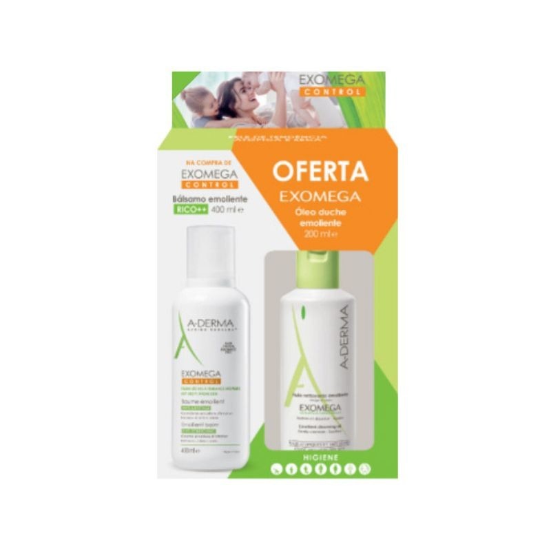 A-derma Control Bálsamo 400ml Oferta A-derma Exomega Óleo Duche 200ml