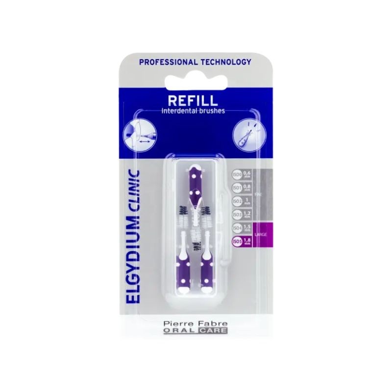 Elgydium Clinic Recarga para Escovilhão Roxo 3 unidades