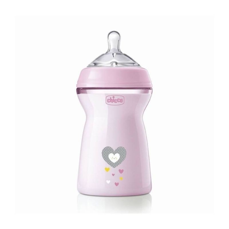 Chicco NaturalFeeling Biberão Girl +6M 330ml