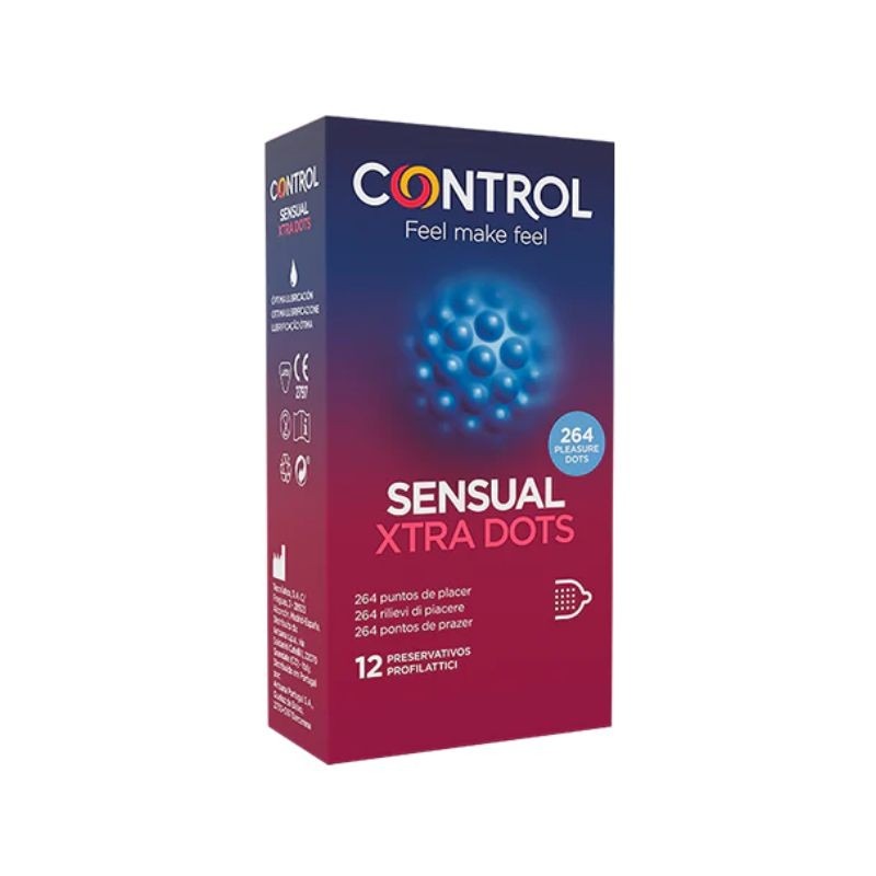 Control Sensual Xtra Dots 12 Preservativos