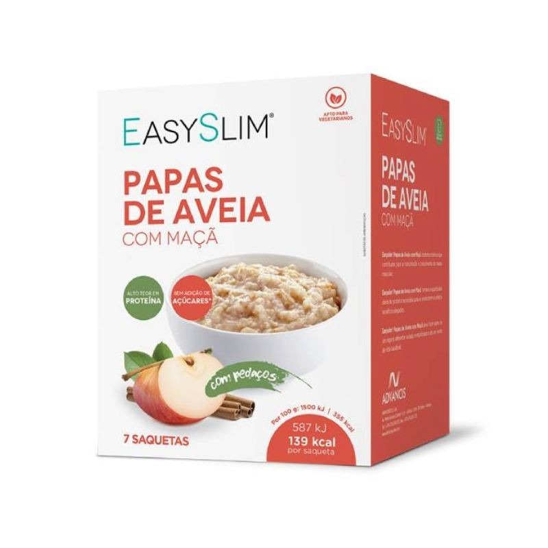 Easyslim Papas Aveia C/ Maçã Saq 39g X7