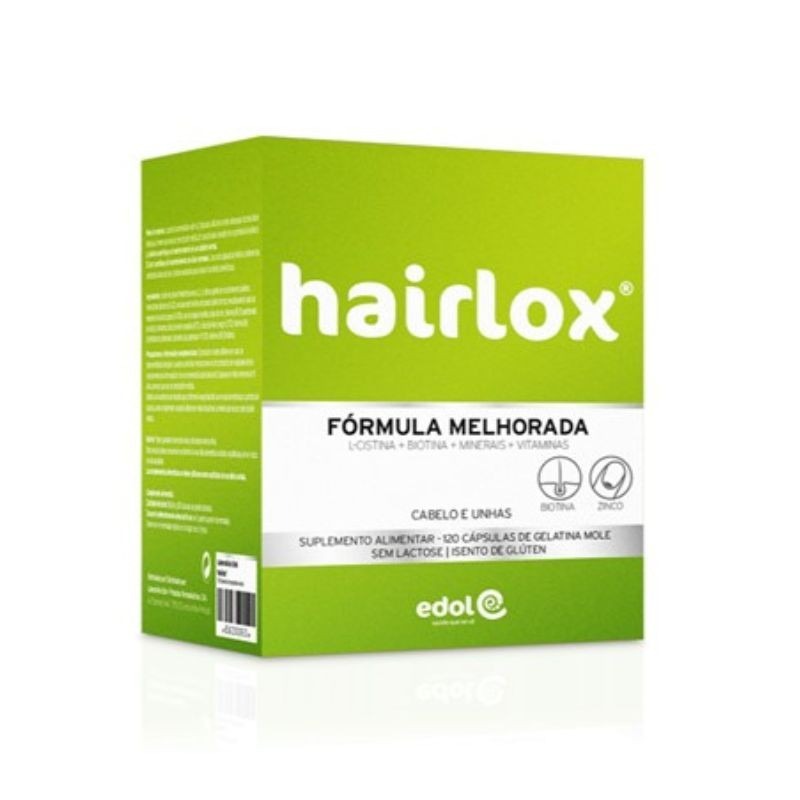 Hairlox Cabelo e Unhas 120 cápsulas