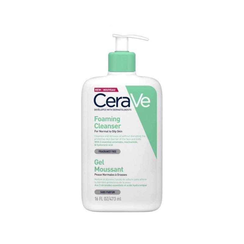 CeraVe Foaming Cleanser Gel Espuma de Limpeza Purificante 473ml