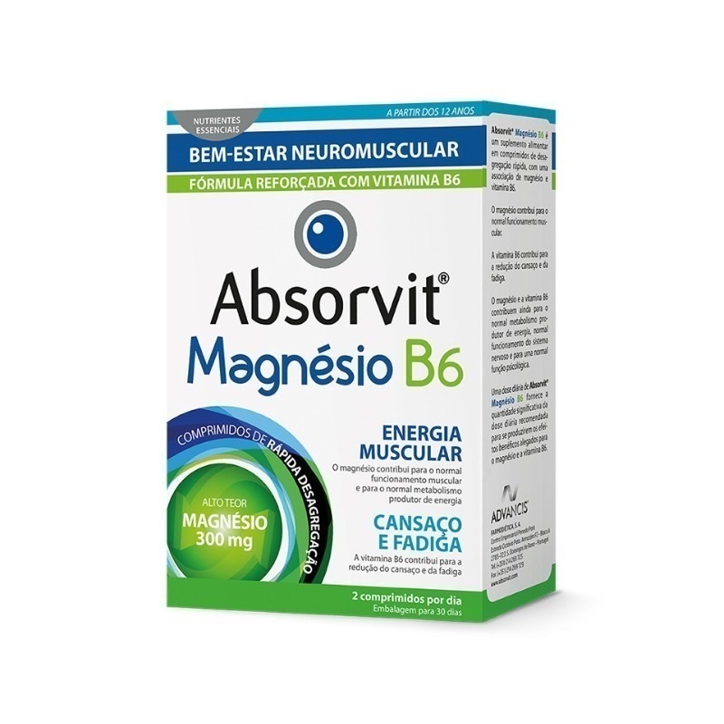 Absorvit Magnesio B6 60 comprimidos