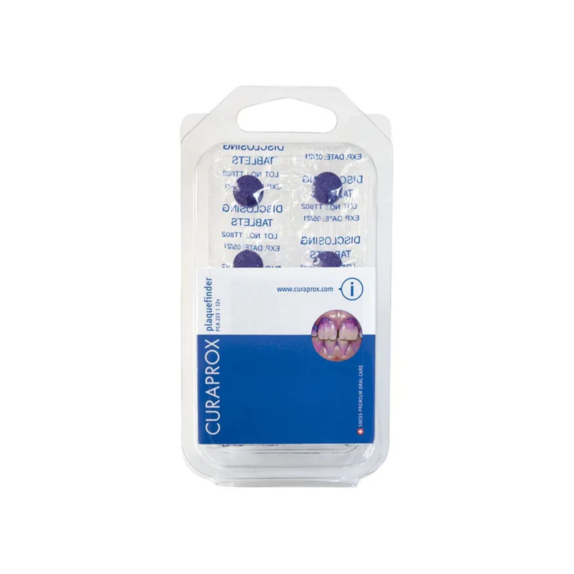 Curaprox Plaquefinder PCA 223 — 12 pastilhas reveladoras