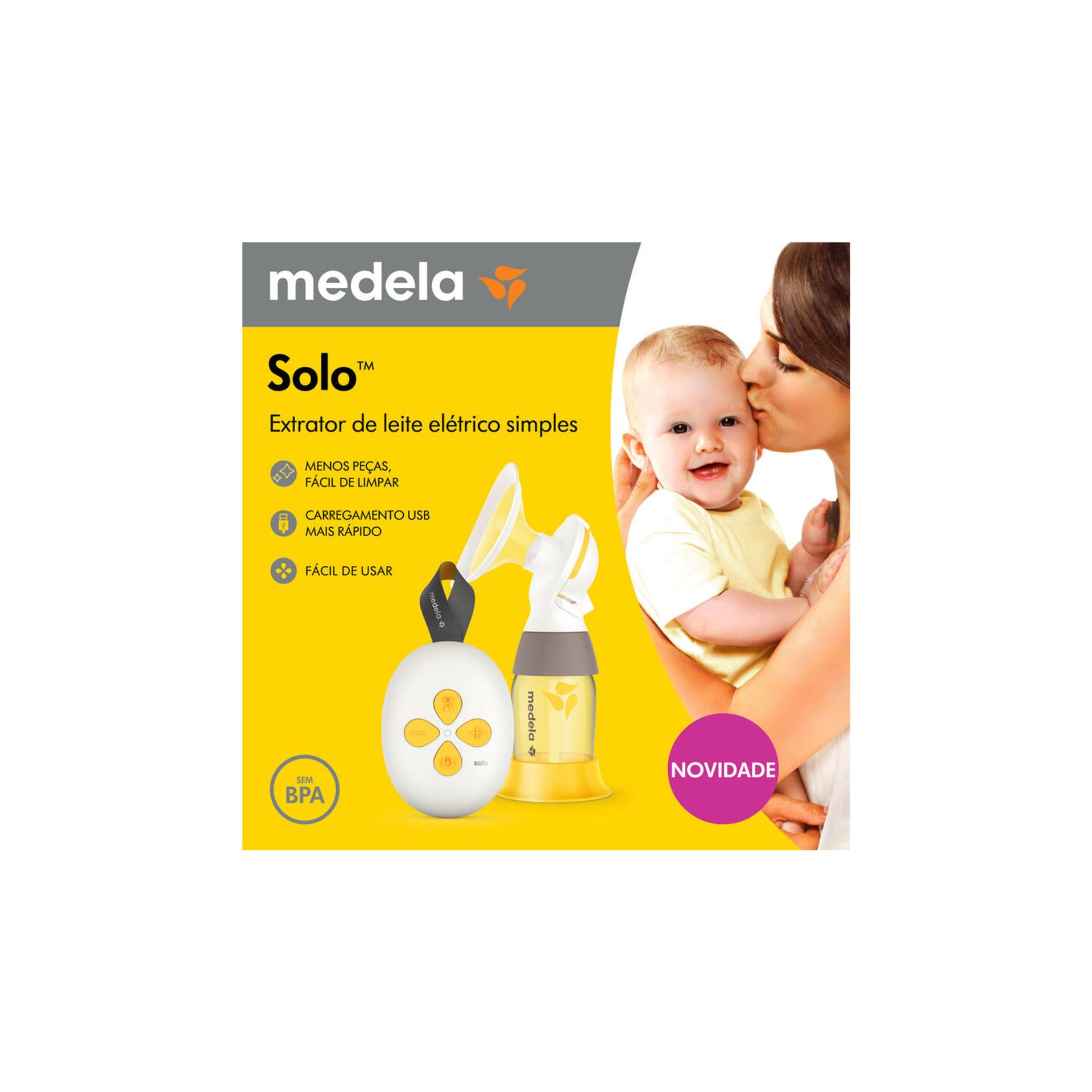Medela Solo Extrator Leite Elétrico USB