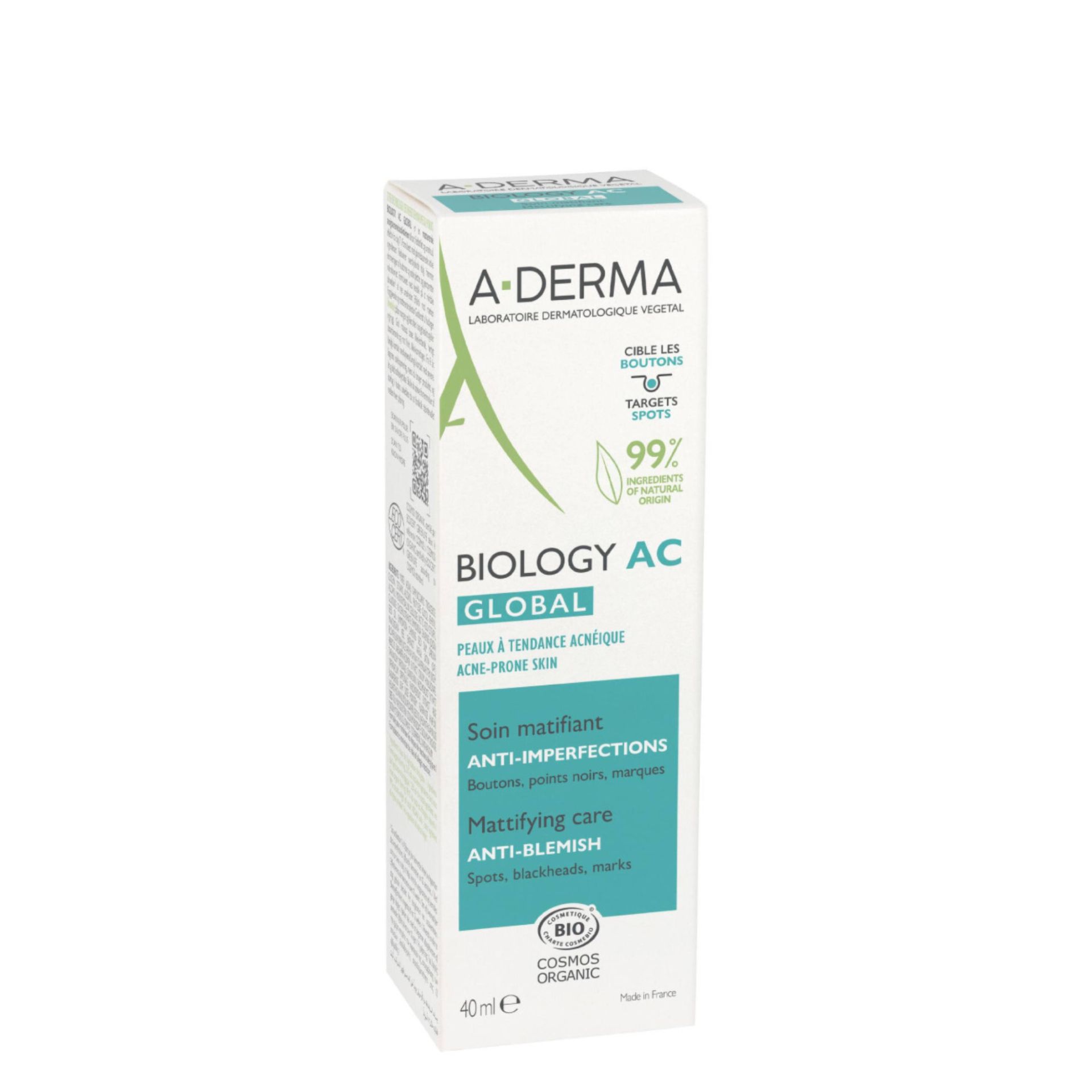 A-Derma Biology AC Fluido Matificante Anti-imperfeições 40ml