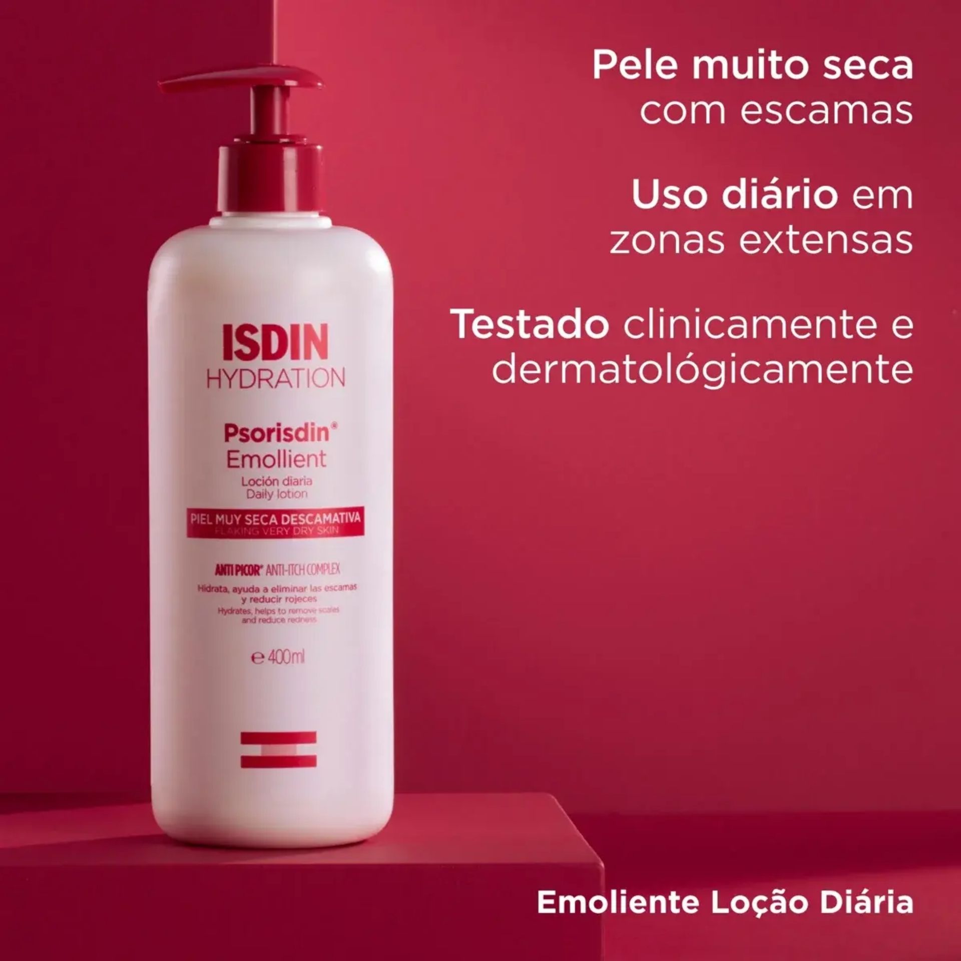 ISDIN Psorisdin Loção Emoliente Diária 400 ml