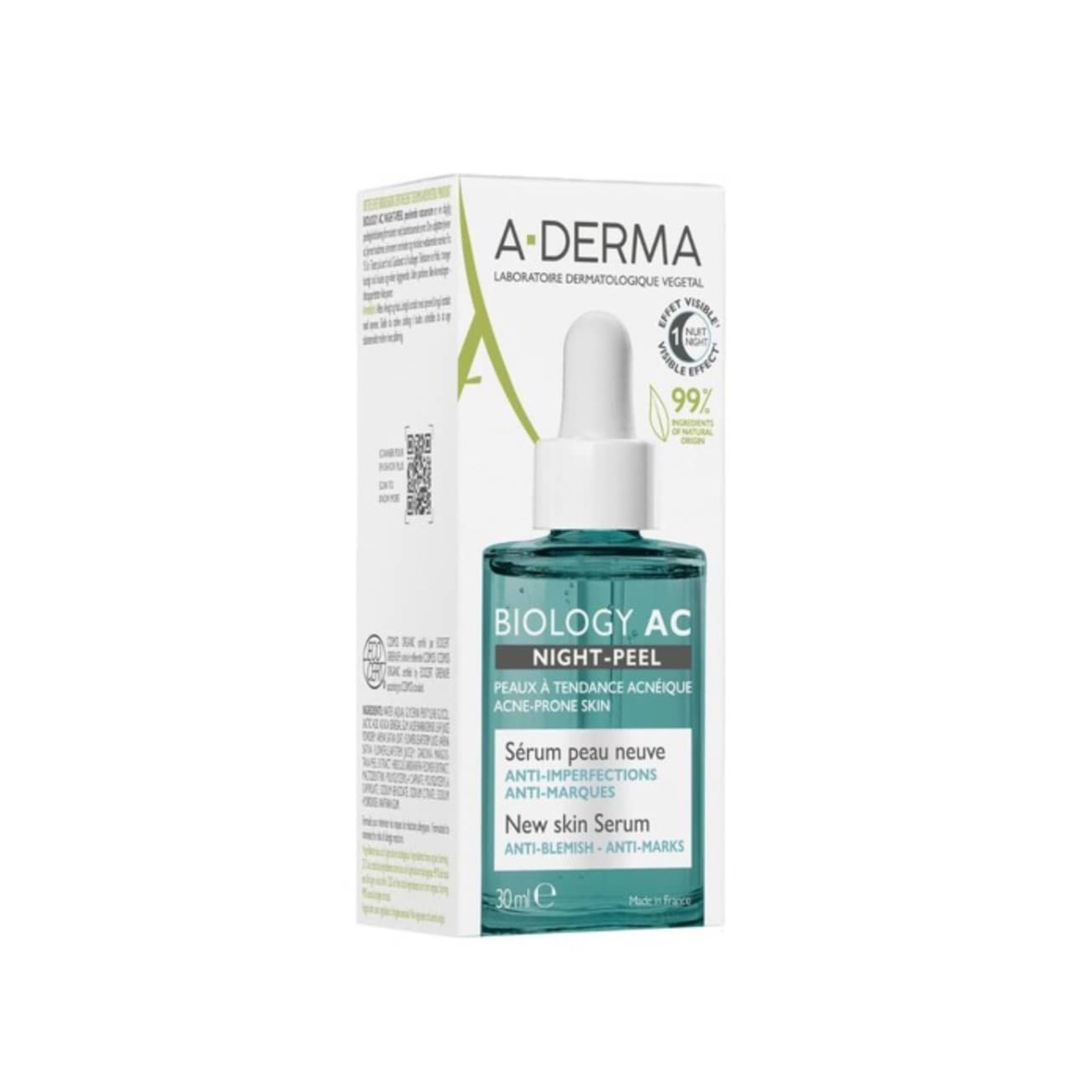 A-Derma Biology AC Sérum Night Peel 30ml
