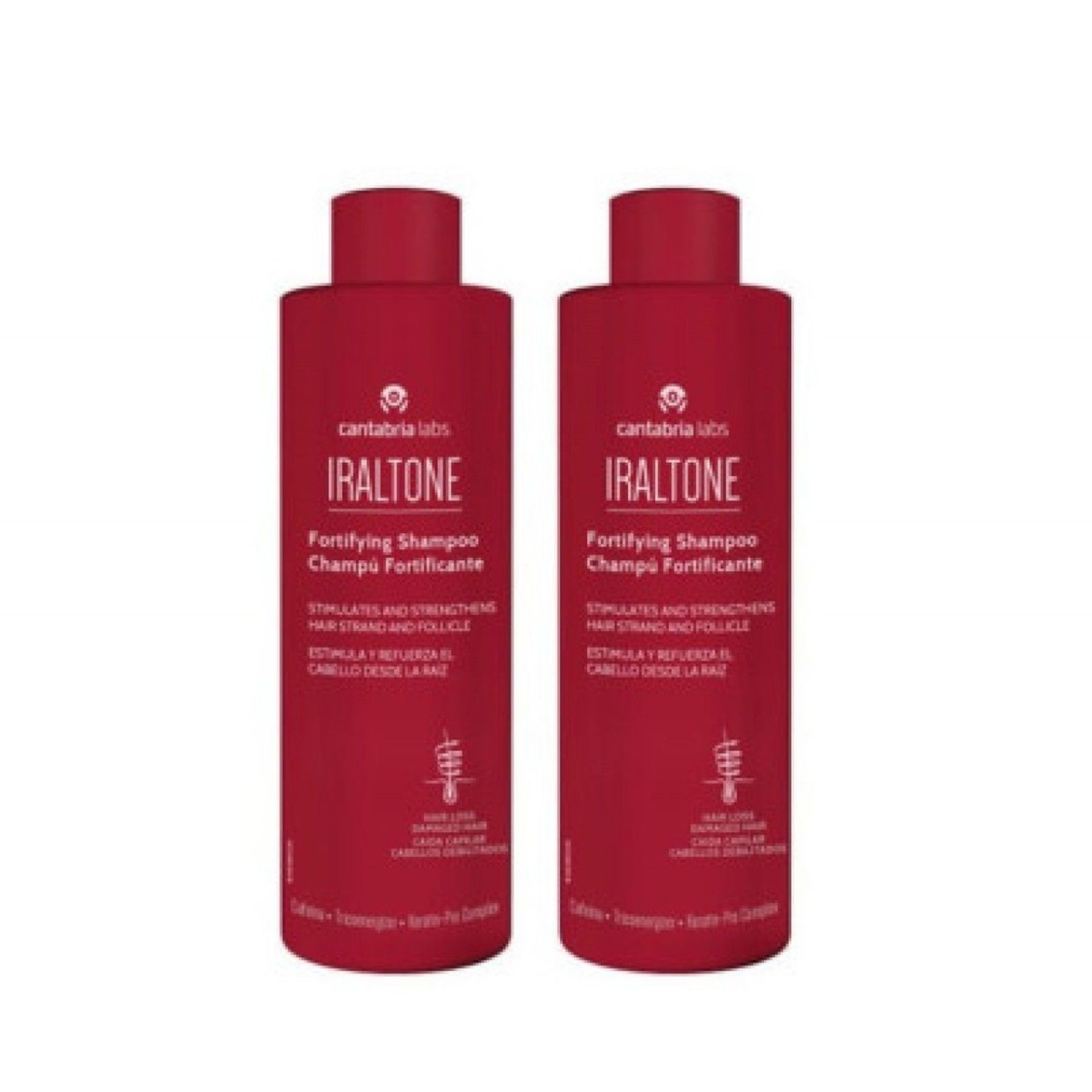 Iraltone Shampoo Fortificante 400ml x2