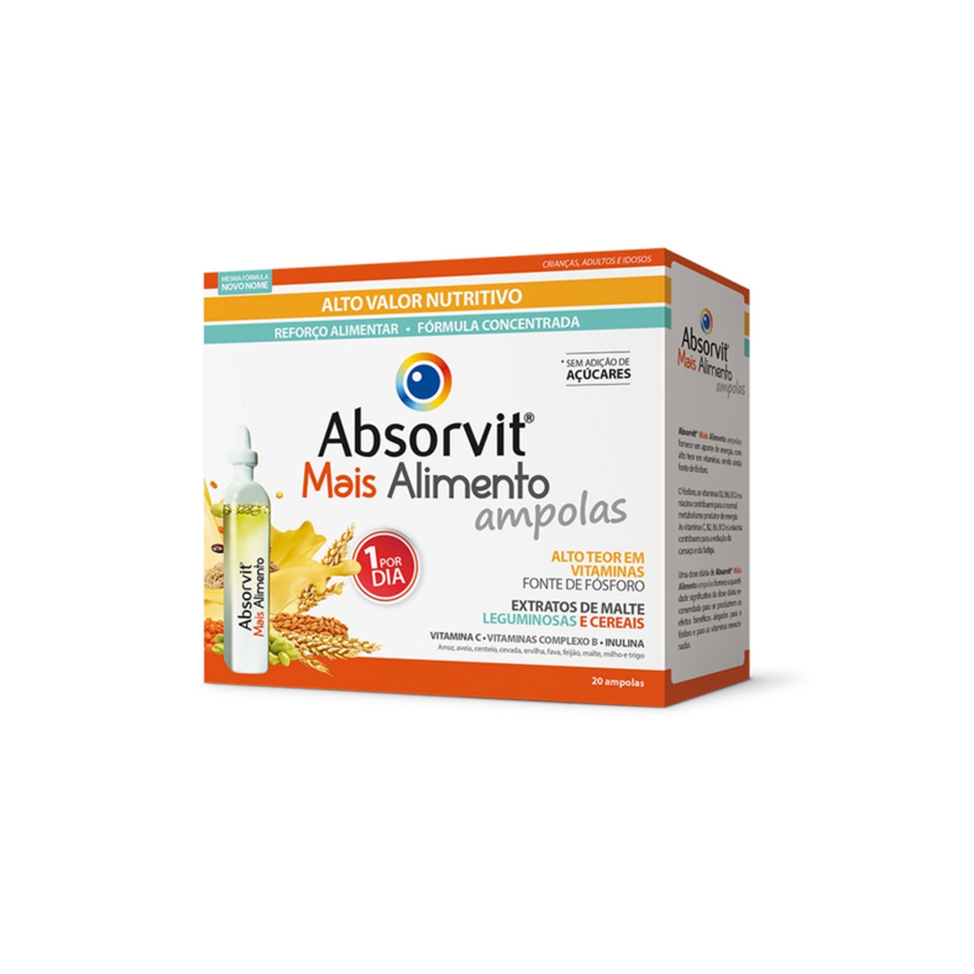 Absorvit Mais Alimento Sol Ampolas x20