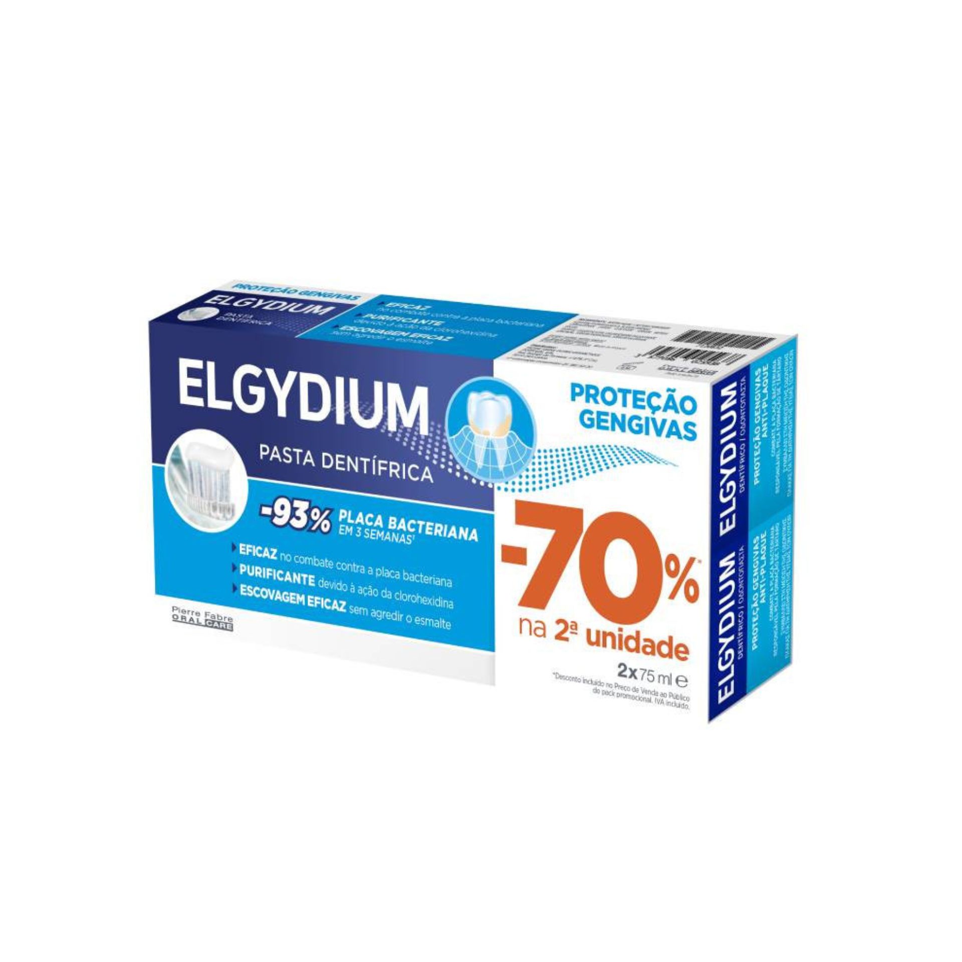 Elgydium Pasta Dentífrico Proteção Gengivas 70% 2ªunidade