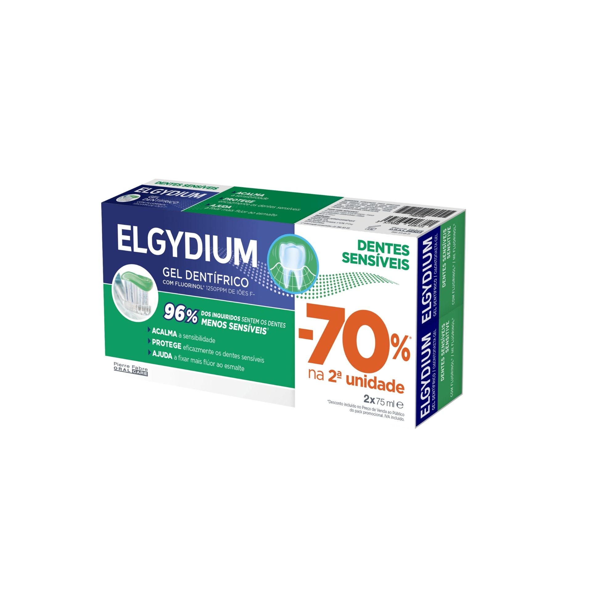 Elgydium Duo Dentes Sensíveis 70 % (2ª unidade)