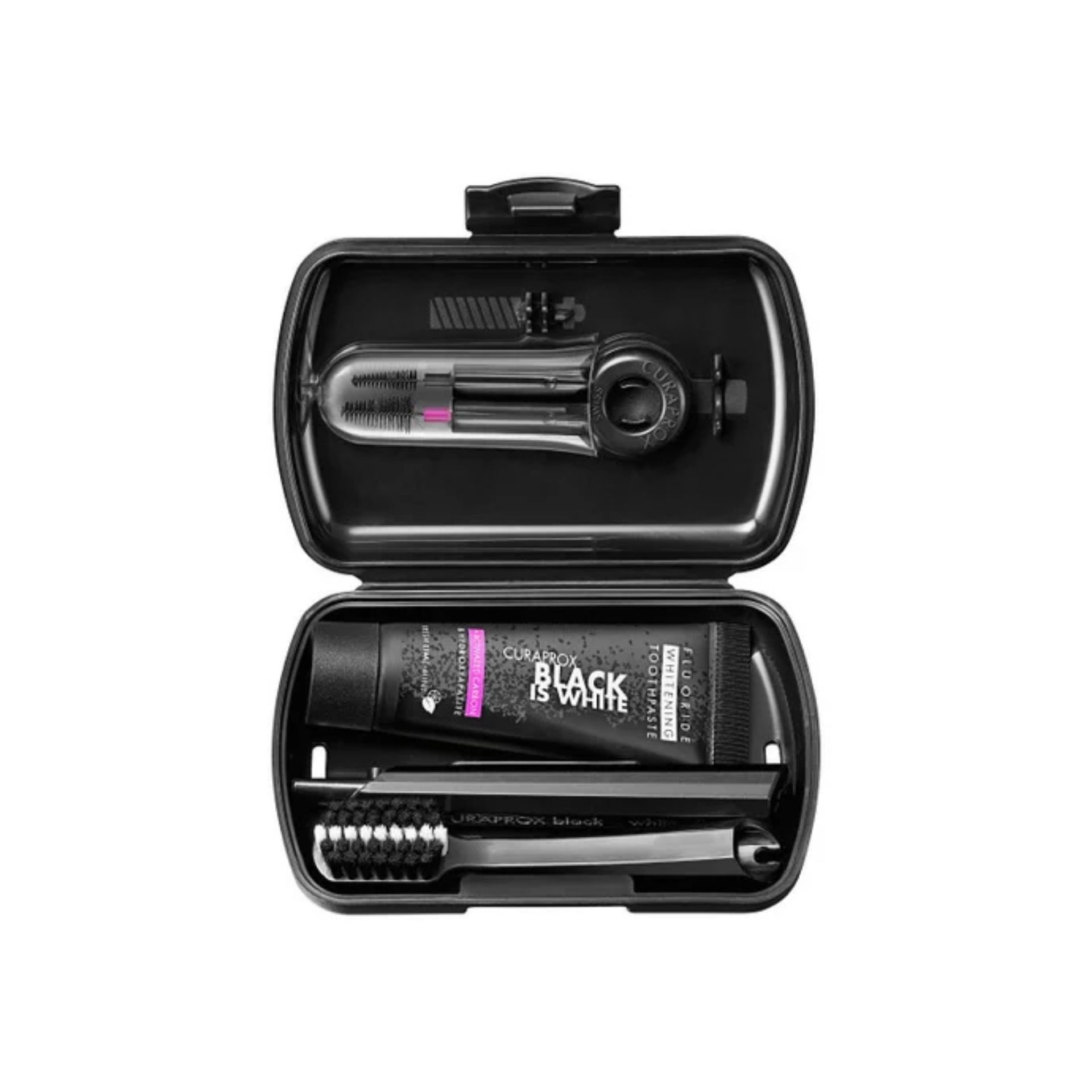 Curaprox Black Is White – Kit Viagem