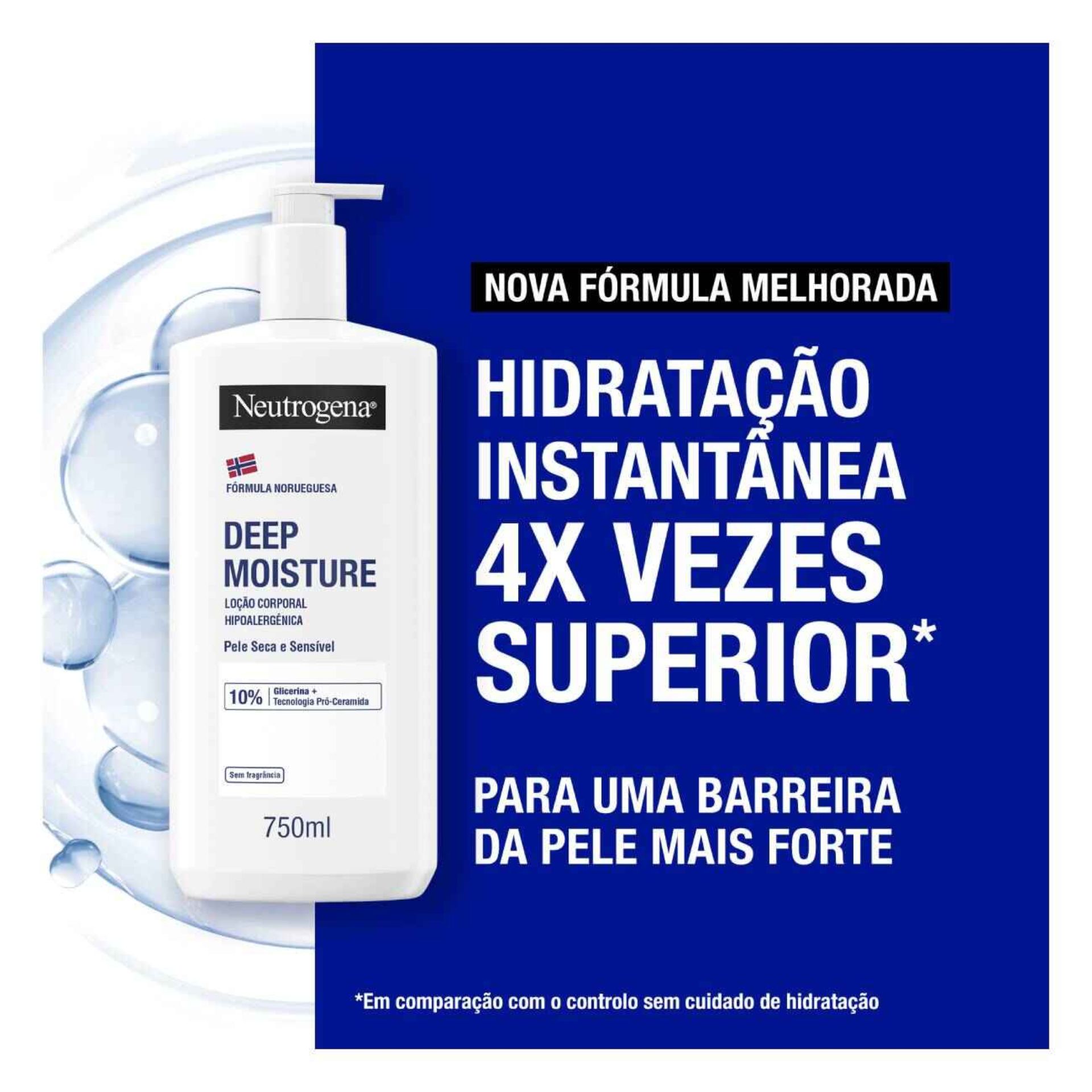 Neutrogena Hidratação Profunda Loção Corporal Hipoalergénica 750ml