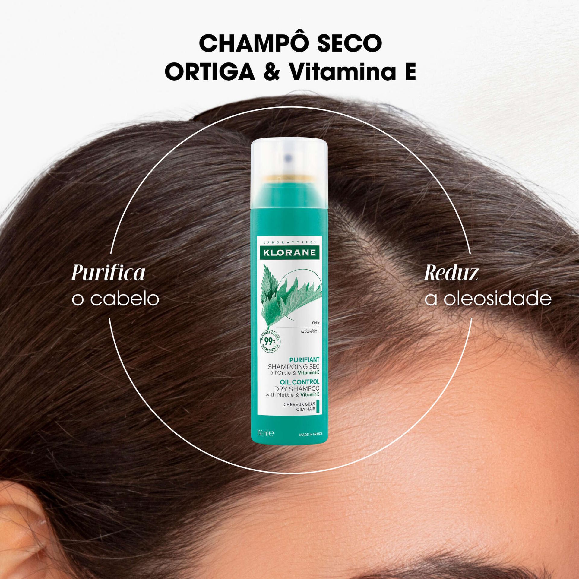 Klorane Shampoo Seco De Ortiga e Vitamina E 50ml