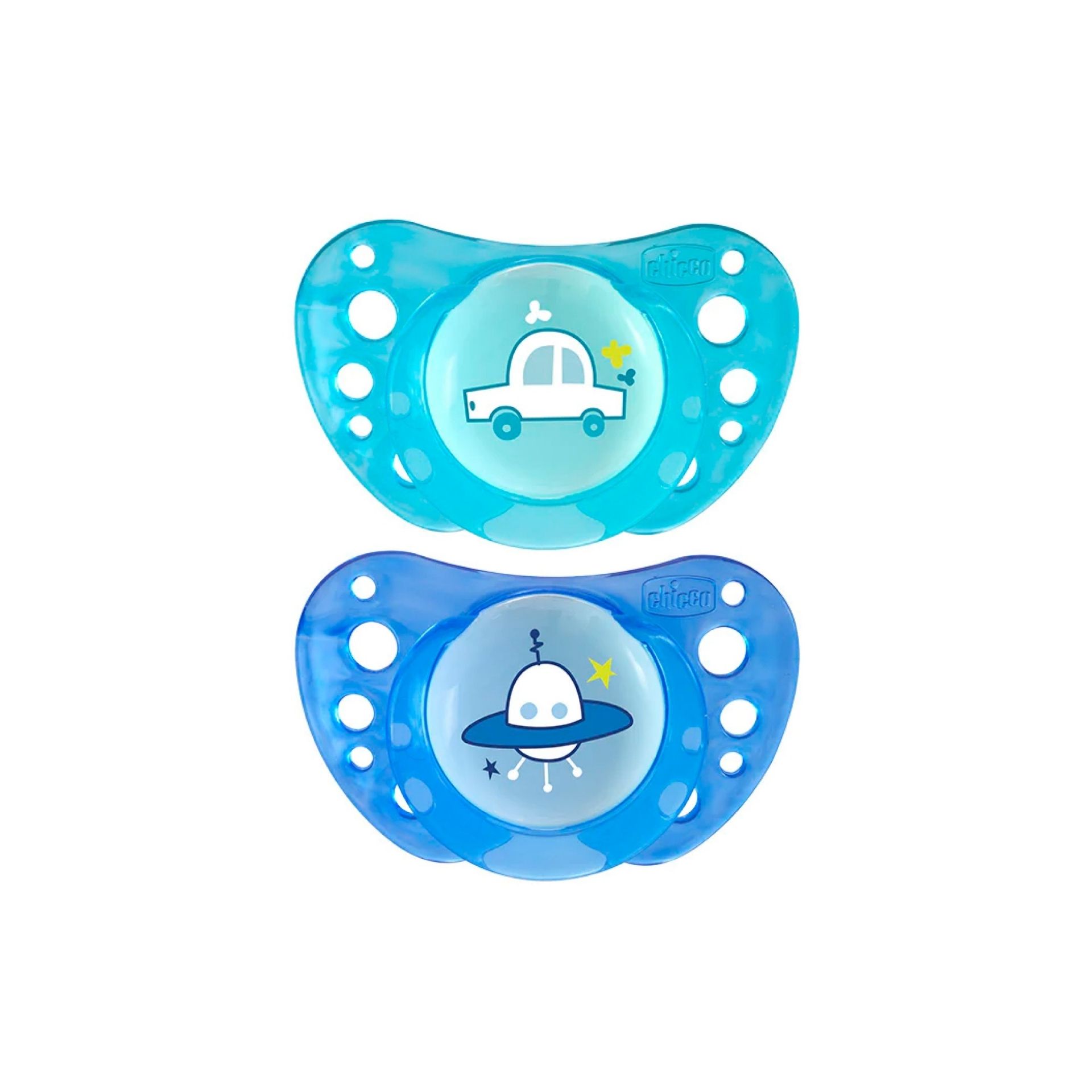 Chicco Chupeta Physio Air Azul Silicone +12M X2