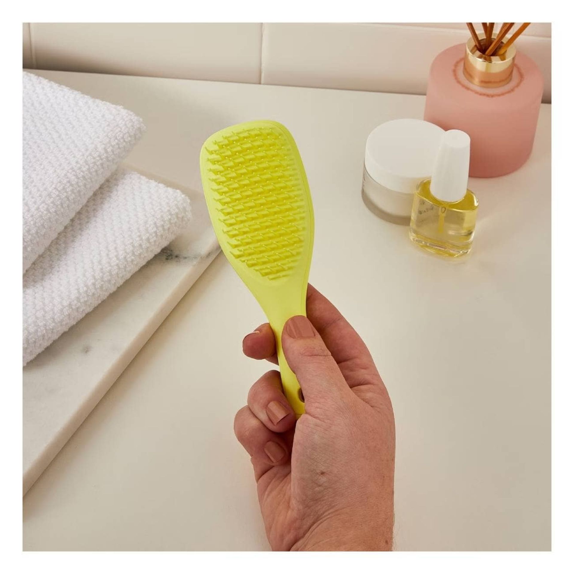 Tangle Teezer Mini Detangler Escova Hyper Yellow Edição Limitada