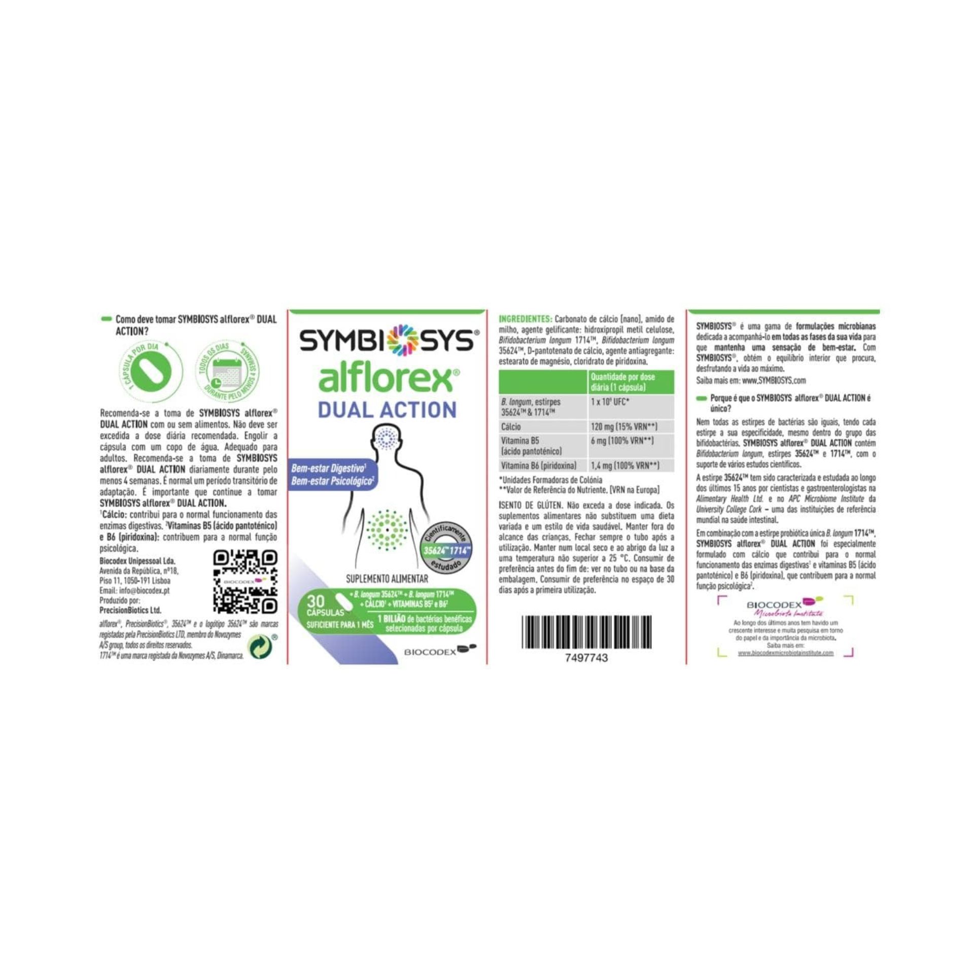 Symbiosys Alflorex Dual Action Cápsulas 30un.