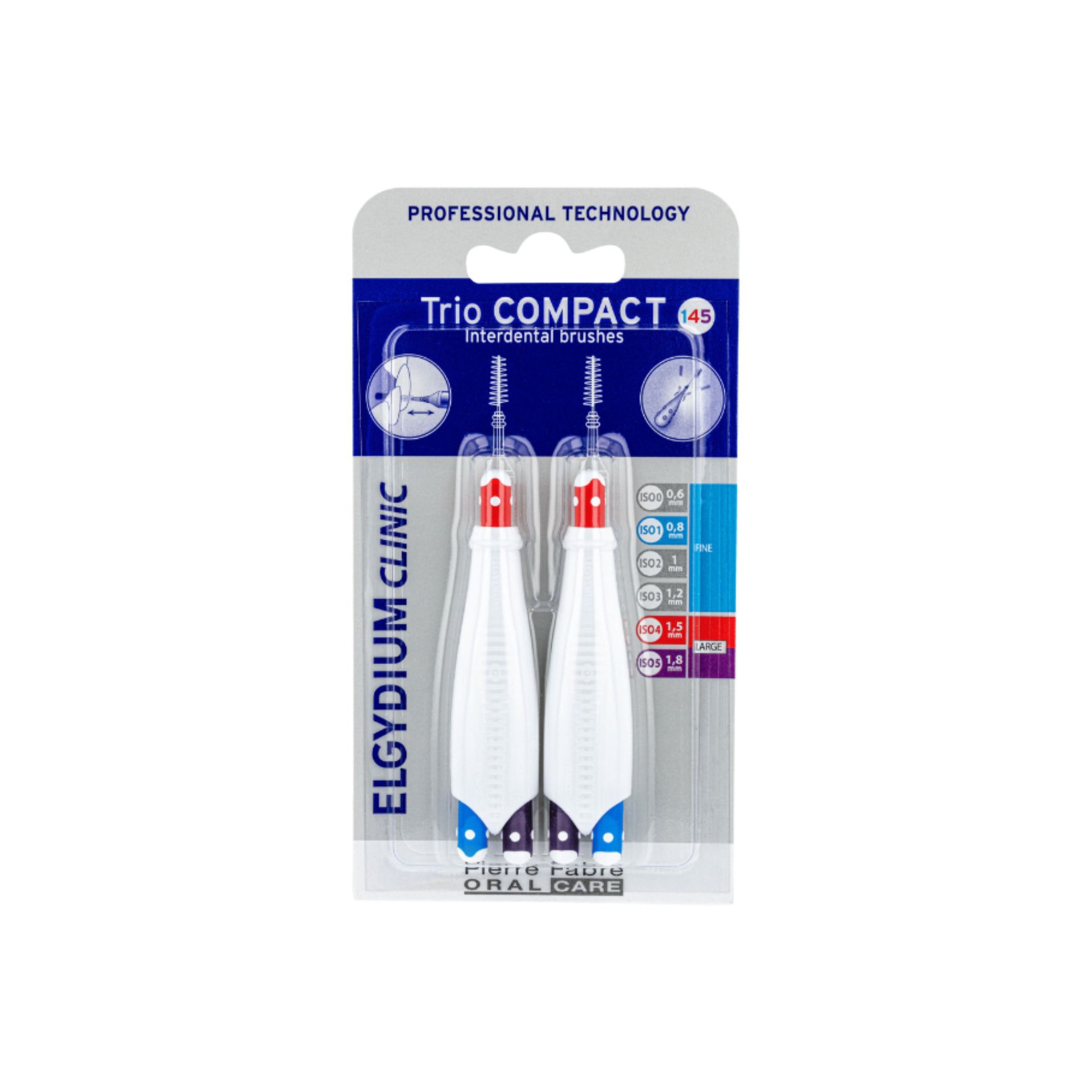 Elgydium Clinic Trio Compact Escovilhão Interdental ISO 1/4/5