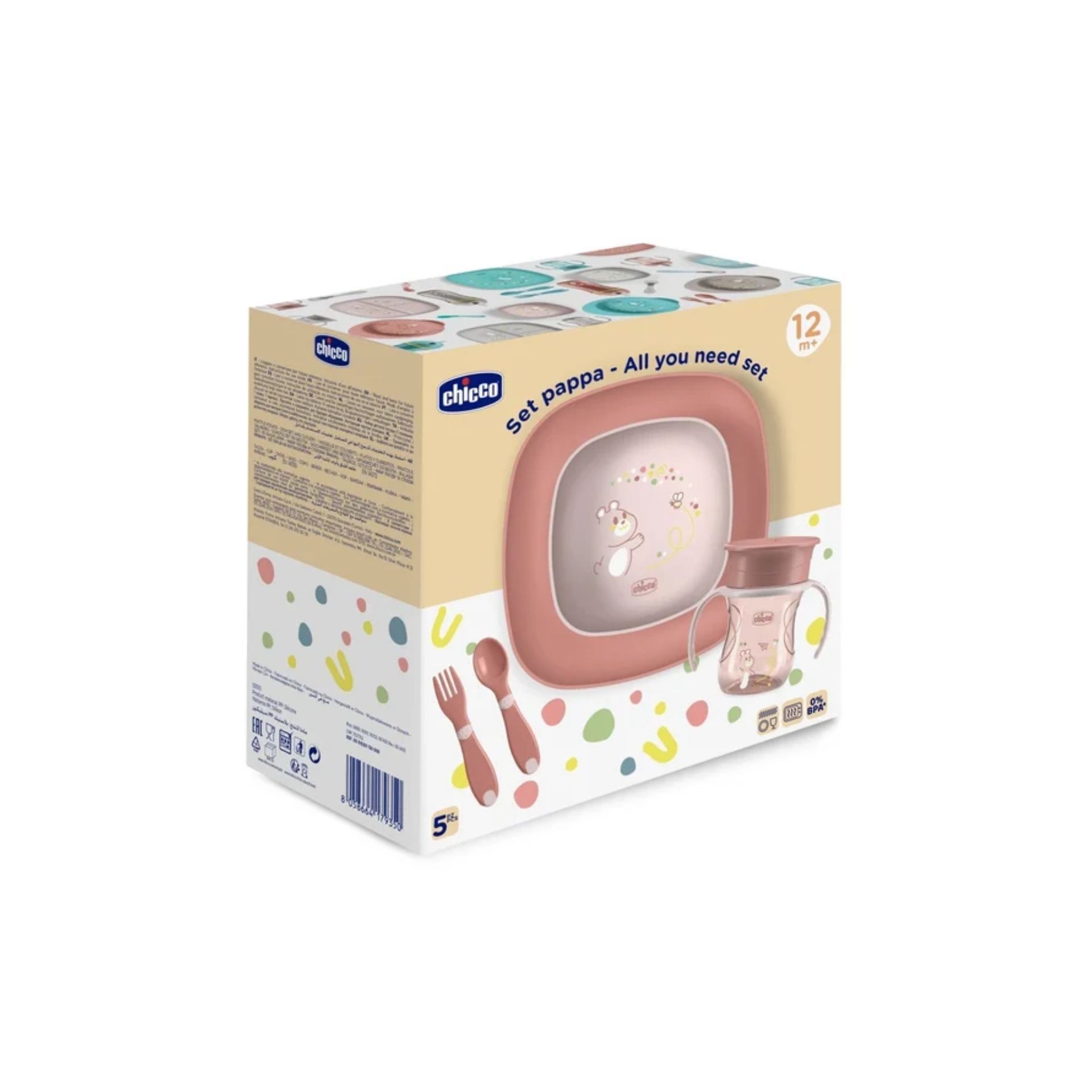 Chicco Conjunto Papa Rosa 12M+