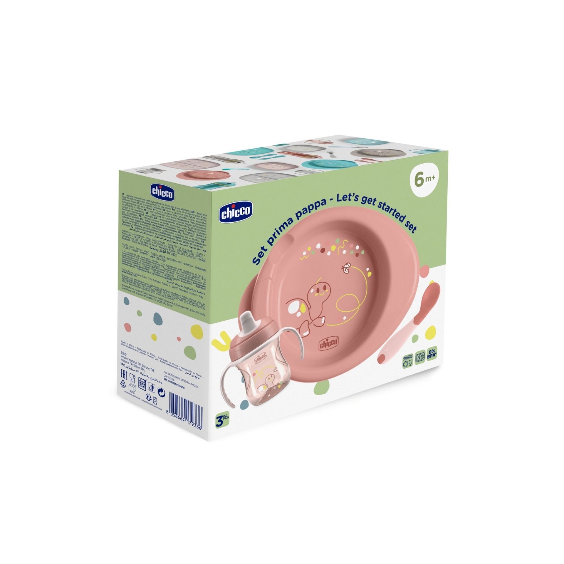 Chicco Conjunto Papa Rosa 6M+